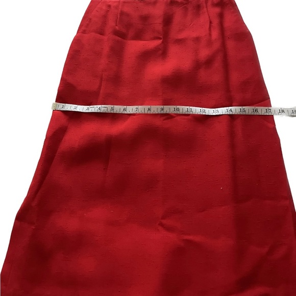 Saks Fifth Avenue Joesph Picone red blazer with matching skirt.Size 8 Valentine - Picture 13 of 16